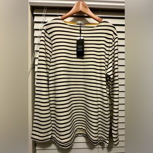 O.N.S Mens Stripe Breton Crew Cotton Sweater size Medium